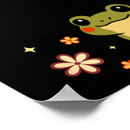 I Refuse To Lose My Whimsy – Cute Frog Quote Funny ポスター (角)