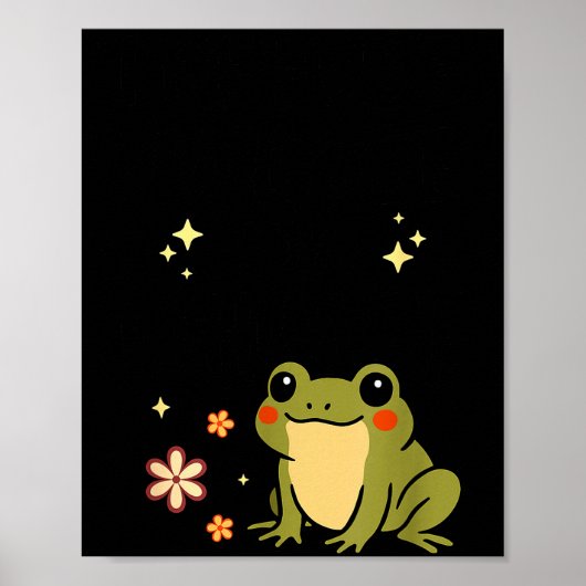 I Refuse To Lose My Whimsy – Cute Frog Quote Funny ポスター (正面)