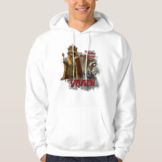 I Refuse To Tolerate Gluten meme funny sweatshirt パーカ (正面)