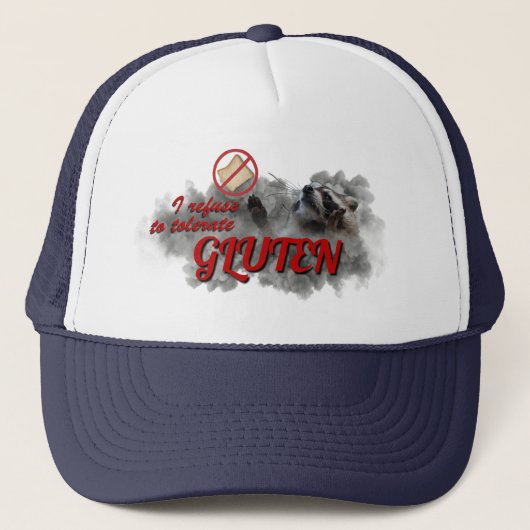 I Refuse To Tolerate Gluten meme hat キャップ (正面)