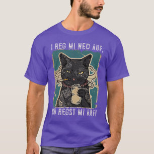 I reg mi need auf Katzenデザインmit schwarzer Katze Tシャツ