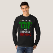 I Regret Nothing Christmas Holiday Vintage   Tシャツ (正面フル)
