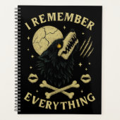 I Remember Everything Gothic Wolf プランナー手帳 (正面)