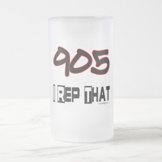 I Repその905市外局番 フロストグラスビールジョッキ (中央)