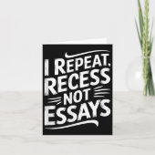 I Repeat Recess Not Essays  カード (正面)