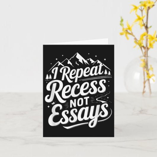I Repeat Recess Not Essays _1  カード (黄色い花)