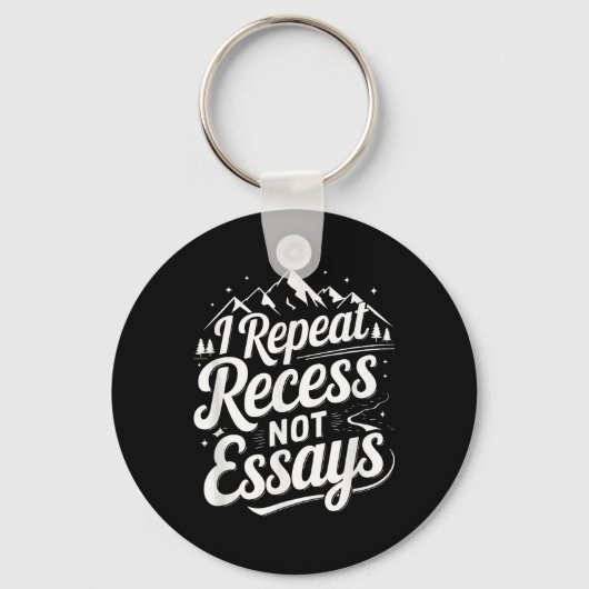 I Repeat Recess Not Essays _1 キーホルダー (正面)
