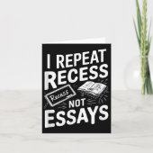 I Repeat Recess Recess Not Essays  カード (正面)