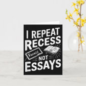 I Repeat Recess Recess Not Essays  カード (黄色い花)