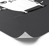 I Require Snacks Angry Cat Funny Meme  ポスター (角)