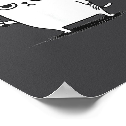 I Require Snacks Angry Cat Funny Meme  ポスター (角)