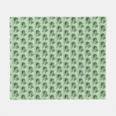 I Require Snacks Cute Bunny Rabbit フリースブランケット (正面(横))