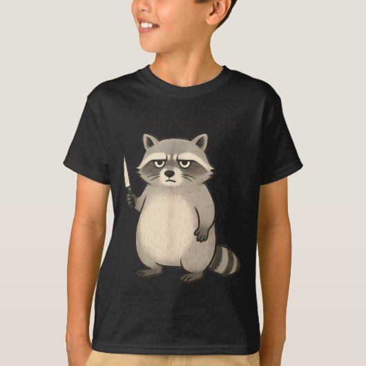 I Require Snacks Funny Mpy Raccoon Trash Meme Snac Tシャツ (正面)