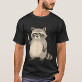 I Require Snacks Funny Mpy Raccoon Trash Meme Snac Tシャツ (正面)