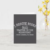 I Rescue Books Trapped In The Bookstore Quote  カード (黄色い花)