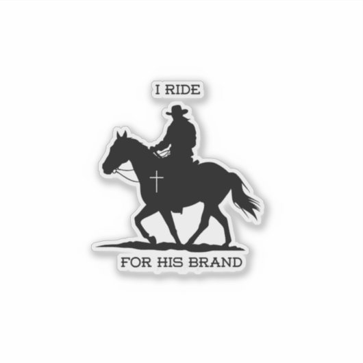 I ride vinyl sticker シール (正面)
