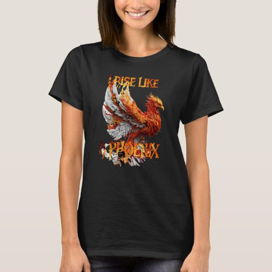 I Rise Like a Phoenix From Ashes Resurrection Rebi Tシャツ (正面)