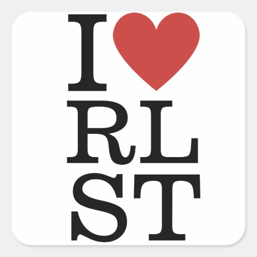 I RLST教❤️教勉強 スクエアシール (正面)