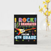 I Rockが4年生を卒業 カード (黄色い花)