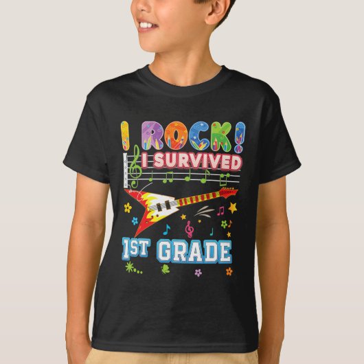 I Rock 生き延び1年生Schの最終日 Tシャツ (正面)