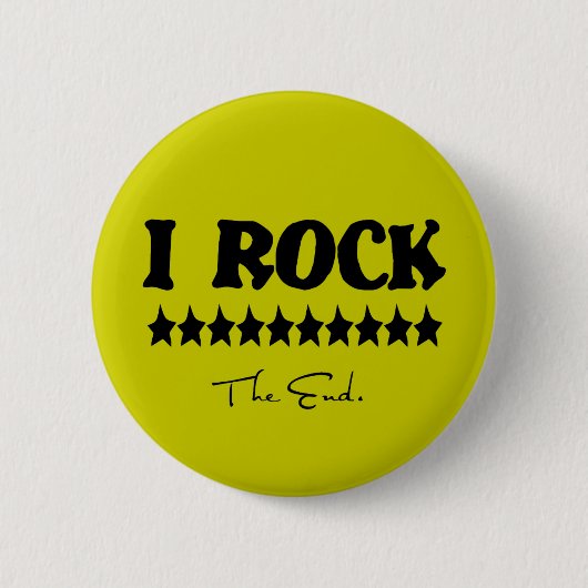I Rock、終了ボタン 缶バッジ (正面)