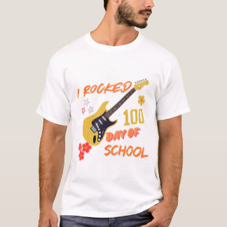 I rocked 100 days of school tee, school time shirt tシャツ