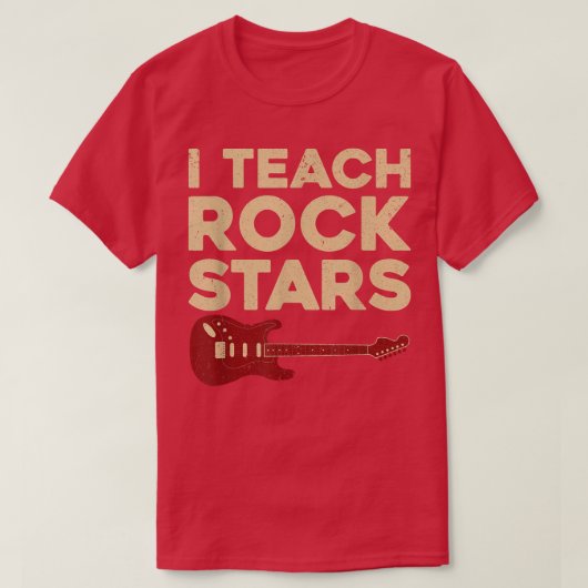I Rockstars教え Funny Band Orchestra Music Teache Tシャツ (デザイン正面)
