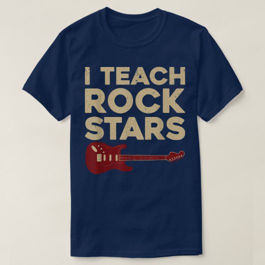 I Rockstars教え Funny Band Orchestra Music Teache Tシャツ (デザイン正面)