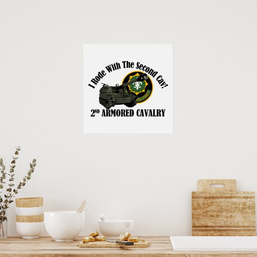 I Rode With The 2nd ACR! Howitzer ポスター (キッチン)