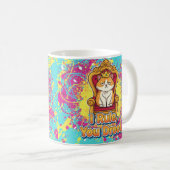 I Rule You Drool Funny Cat Design コーヒーマグカップ (正面右)