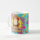 I Rule You Drool Funny Cat Design コーヒーマグカップ (正面左)