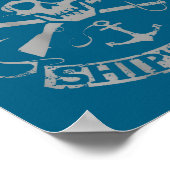 I Run A Tight Shipwreck Funny Rate Quote (on Back) ポスター (角)