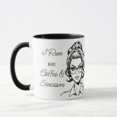 I Run on Coffee & Sarcasm | Funny Quote マグカップ (左)
