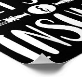 I Run On Diet Soda And Insulin - T1d T2d Diabetes  ポスター (角)