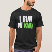I Run On KWH, E Car Electric Powered EV Car,  Elec Tシャツ (正面)
