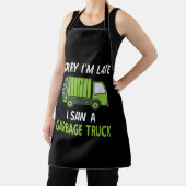 I Saw a Garbage Truck Costume  Recycling Garbage エプロン (インサイチュ)