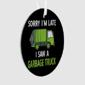 I Saw a Garbage Truck Costume Recycling Garbage オーナメント (正面)