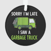 I Saw a Garbage Truck Costume Recycling Garbage オーナメント (裏面)