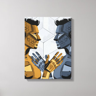 I Saw Myself I A – Self Recognition Art キャンバスプリント