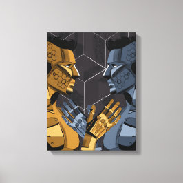 I Saw Myself I B – Self Recognition Art キャンバスプリント