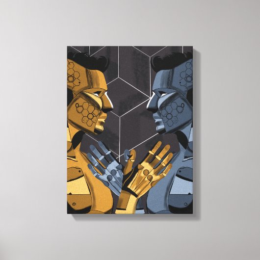 I Saw Myself I B – Self Recognition Art キャンバスプリント (正面)