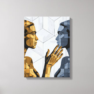 I Saw Myself II A – Self Recognition Art キャンバスプリント