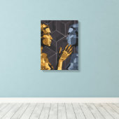 I Saw Myself II B – Self Recognition Art キャンバスプリント (インサイチュ (ウッドフロア))