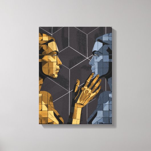 I Saw Myself II B – Self Recognition Art キャンバスプリント (正面)