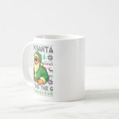 I Saw Santa Splitting The G, Santa Beer Drinking C コーヒーマグカップ (正面左)