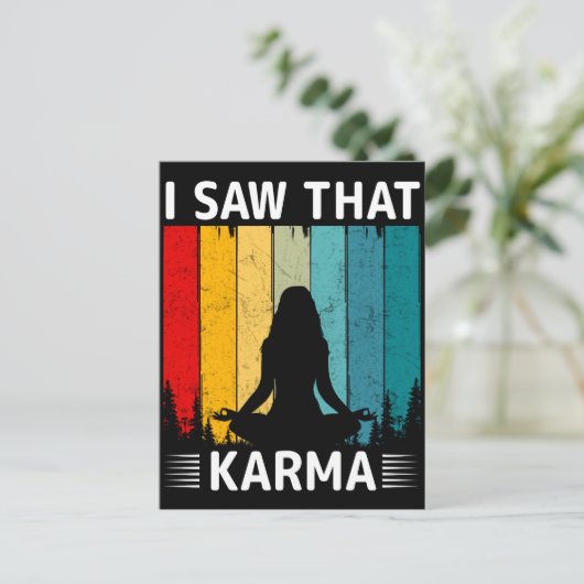 I Saw That Karma ポストカード (スタンド正面)