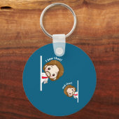 I Saw That Karma Jesus Funny Saying Quote Meme Bib キーホルダー (正面)