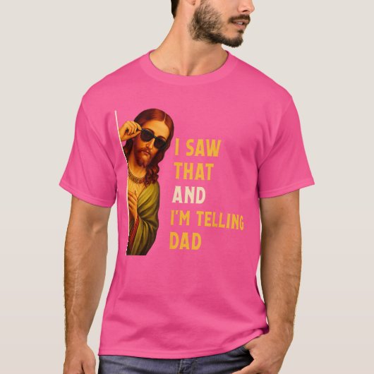 I Sawhat Imelling Dad Funny Religious Christian Je Tシャツ (正面)