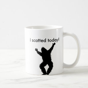 I Scatted (pooped)今日-ビッグフットのサスカッチ コーヒーマグカップ