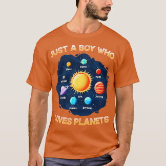 I Science Chemistryの惑星を愛する少年1 Tシャツ